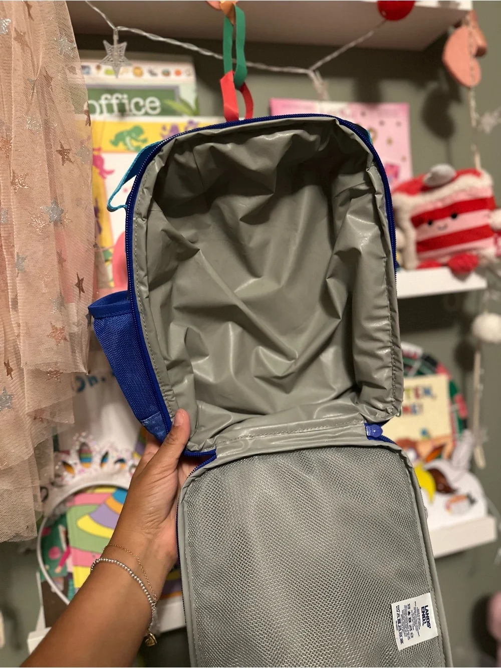 Lands' End Kids Starry Navy Blue Backpack